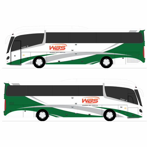 Charter Bus Graphics Incorporating Company Logo Competition-ontwerp door ezesol™