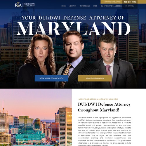 Designs | DUI Lawyer Landing Page | Web page design contest