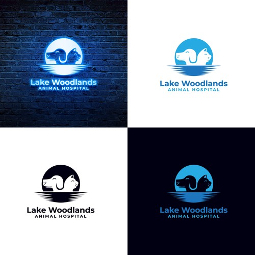 Veterinary logo design for a small animal hospital located next to a lake! Design by eRsiti_Art