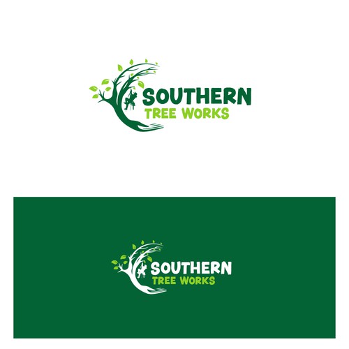 sleek and professional logo for a tree business Design by M Nasir Saleem