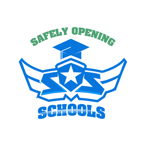 Logo for a group of Super Hero's working to get Kids back to school Design by Night Hawk