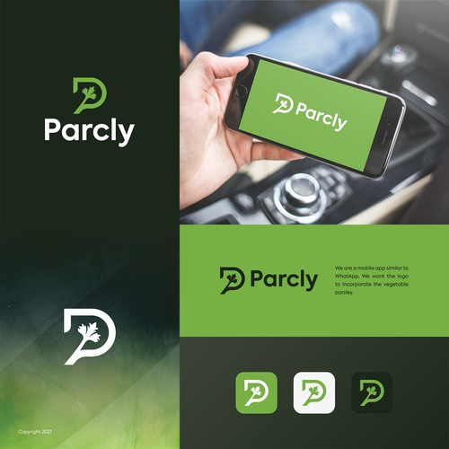 Logo design for mobile chat application Design by Piscesco.