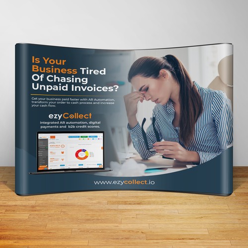 B2B Saas Pull Up Banner for Trade Show Design by Sketch Media™