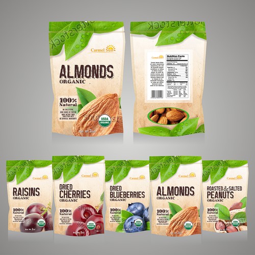 Dried Fruits and Nuts in Pouch Design por VEBO