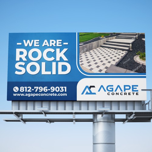 AN AMAZING CONCRETE COMPANY BILLBOARD NEEDED Aprox 14’ tall and 48’ wide Design by Dzhafir