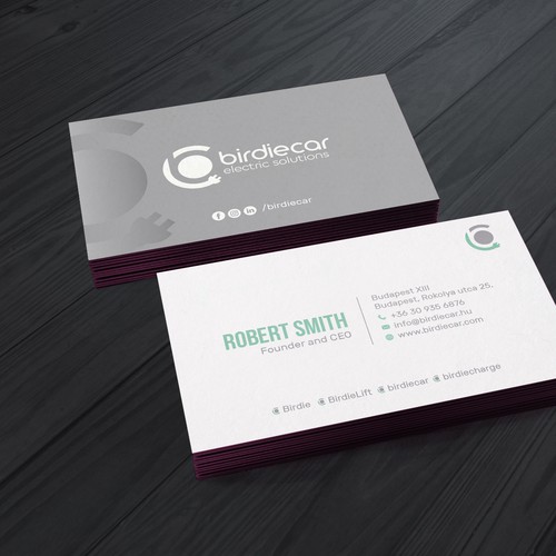 business card for company called birdie Design by muaz™