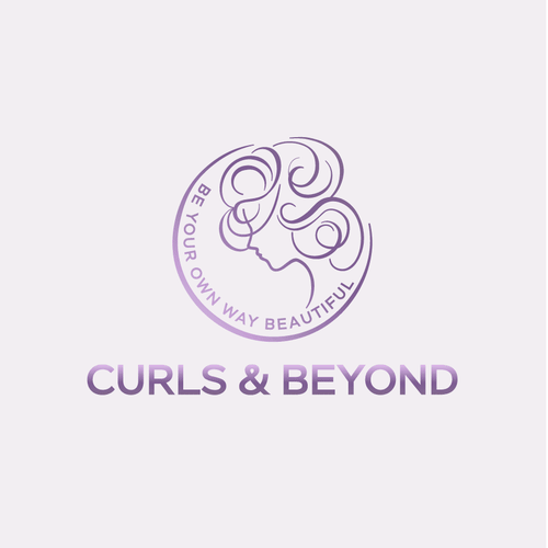 Logo for curly hair brand Diseño de designer Ha