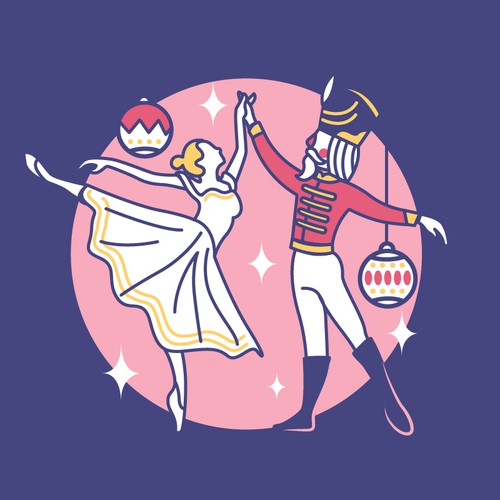 Design a Beautiful Nutcracker Sticker Design by yulianzone