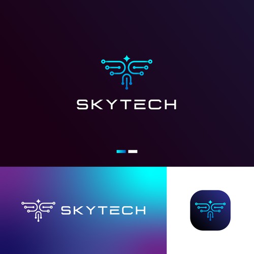 Help us design a futuristic logo for a cutting edge tech company. Diseño de Bayu sants