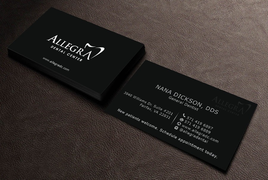 Modern dental practice business cards | Business card contest