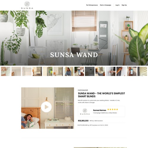 Shopify Design for New Smart Home Product! Design by MercClass