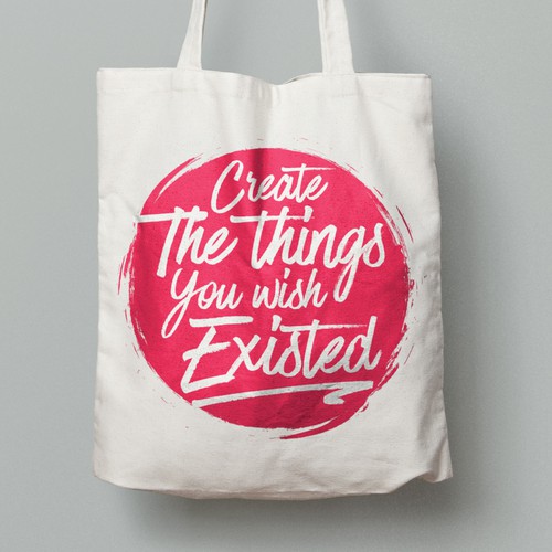 8 simple quote tote bag art designs, Other clothing or merchandise contest