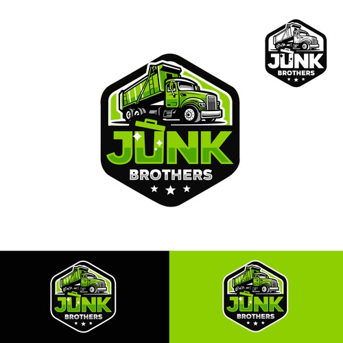 Fun logo for our local, family owned junk removal business Design by Trafalgar Law