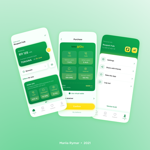 We need an impressive redesign of a 5 years old mobile app Design by Mariia_rymar