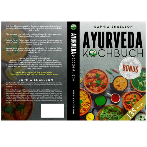 Book-Cover for Ayurveda Cookbook - Cover für Ayurveda Kochbuch Design by JervyDesign