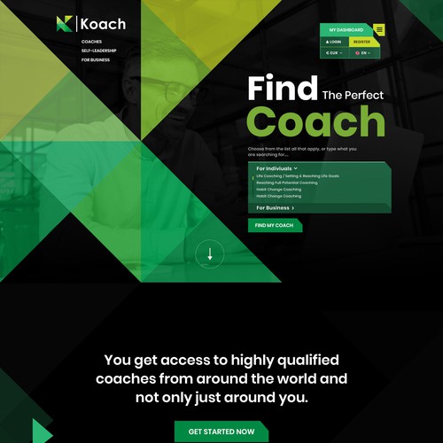 Redesign a global coaching platform Diseño de Designs labs