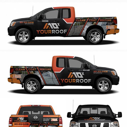 10xYourRoof - truck wrap Design by Kiky Rizki