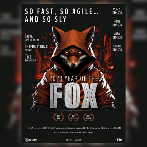 Design di Life360 2023 Year of the Fox Poster di Designer Anuragd