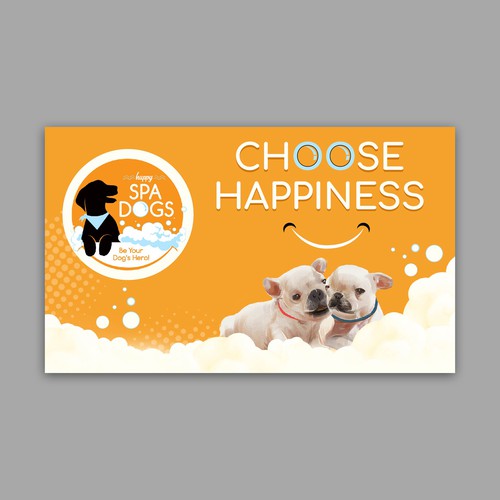 Choose Happiness Banner Design Design by The Cloud Digital