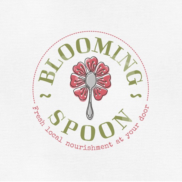 Create an beautiful and iconic logo for Blooming Spoon
