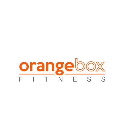 New Orange Box Fitness Logo Design by Harleen™