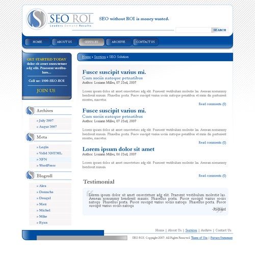$355 WordPress design- SEO Consulting Site Réalisé par mrpsycho98
