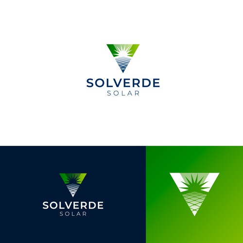 Clean logo for solar company Design by jomx