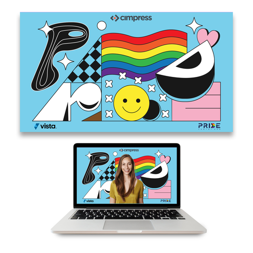 Virtual backgrounds for PRIDE month (multiple winners) Design by Sergey Goldshtain