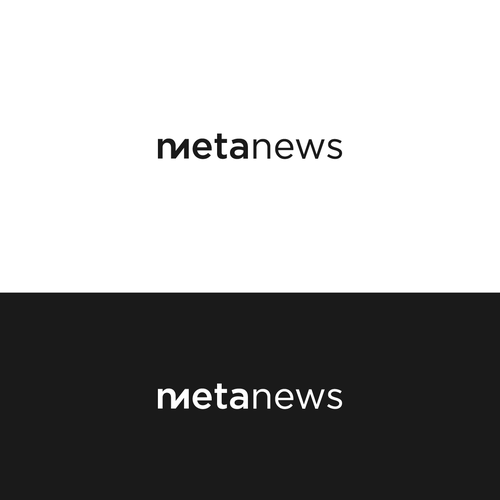 Design a logo for a web3 News platform called MetaNews Design by golek duite