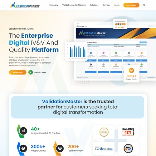 ValidationMaster Digital IV&V Website Re-Design Project Design by pb⚡️