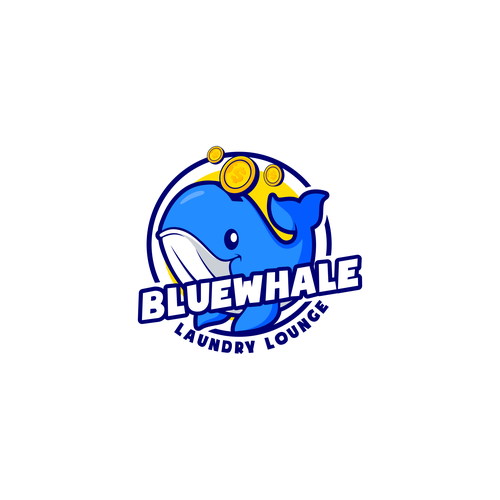 Unleash Your Creativity, Logo Design for "Blue Whale Laundry Lounge" Design by asmui11