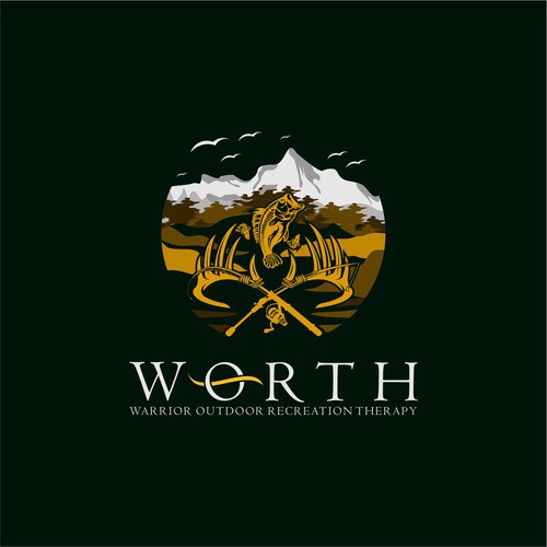 コンペ「Warrior Outdoor Recreation Therapy - WORTH Logo Design Contest」のデザイン by Maniacc_Designさん 