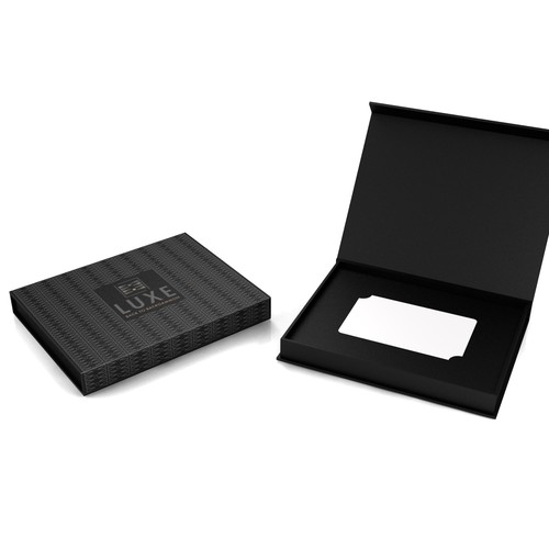 Design a box for all LUXE members cards. This card is recieved and used by all Luxe members. Design by buds78