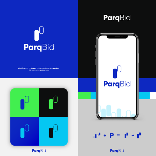 Powerful new Logo Design for team workflow tool to communicate with vendors. Design by adrianpdesigns