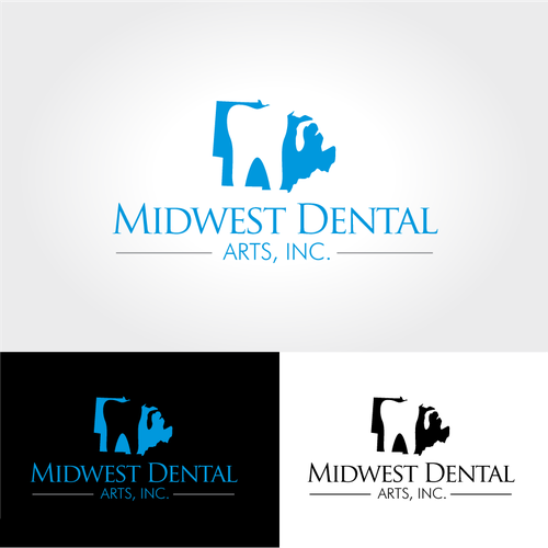 Create a logo for a cutting edge dental laboratory, Midwest Dental Arts, Inc. Design by gezwaters