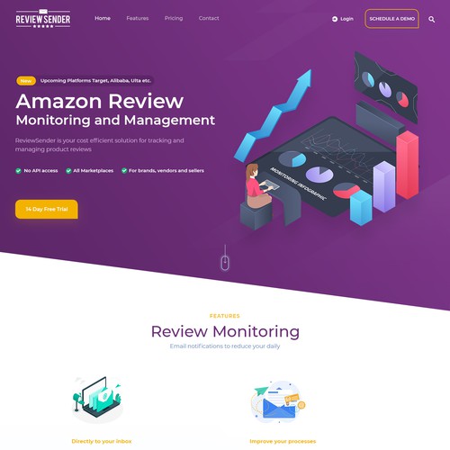 Landing page design contest entry by DesignExcellence