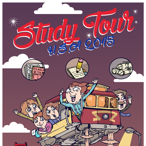 Design a retro "tour" poster for a special event at 99designs! デザイン by ArdieAquino