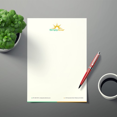 "Renewable Energy Company Letterhead" Design by Xclusive16