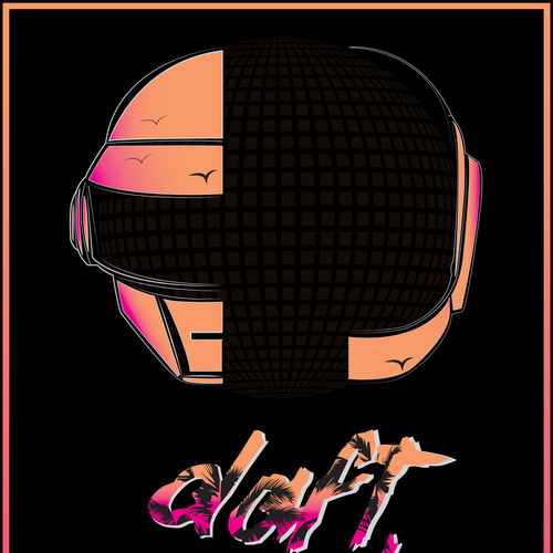 99designs community contest: create a Daft Punk concert poster Ontwerp door Pixelwolfie