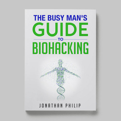 Exciting and unique book cover for mind, body, spirit and health optimization that appeals to men Design by Nitsua