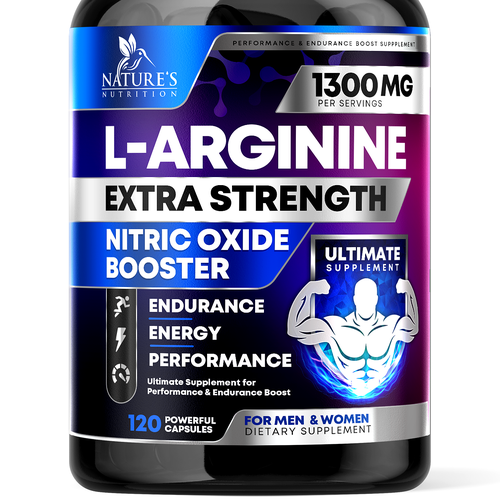 Powerful L-Arginine Capsules Design Needed for Nature's Nutrition Design by rembrandtjurin