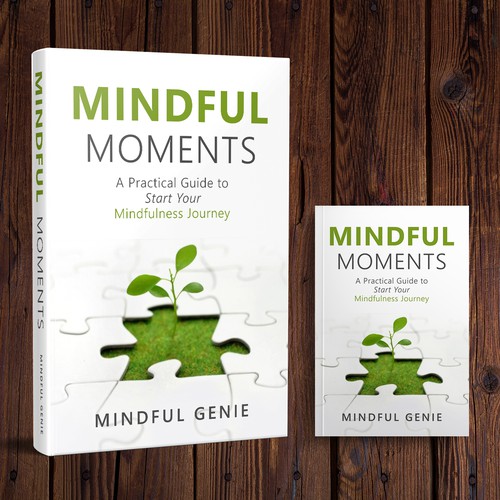 Catchy book cover design for my mindful meditation book. Design by DZINEstudio™