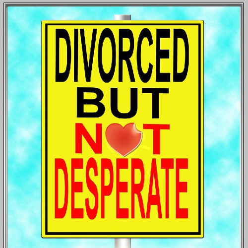 book or magazine cover for Divorced But Not Desperate Diseño de Arrowdesigns