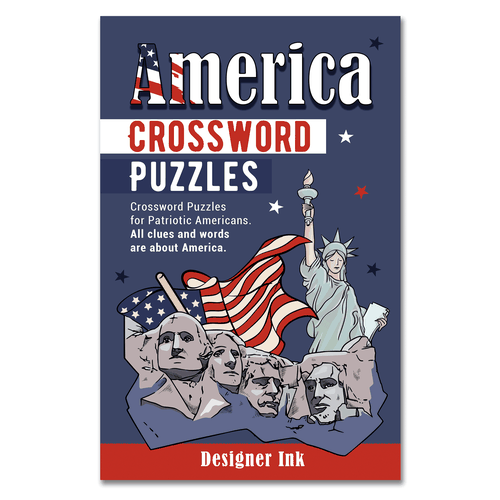 America Crossword Puzzles. Patriotic, Americana, Simple, Basic Design by Krisssmy