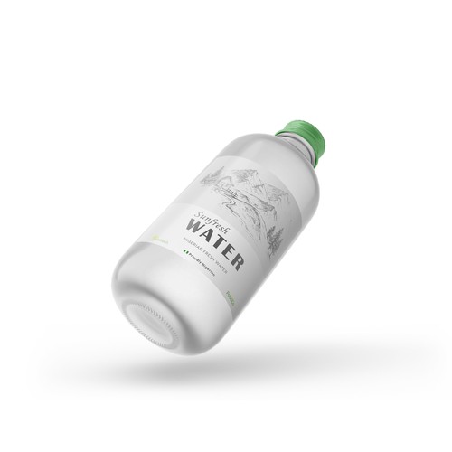 Fresh, Unique Bottle Water Design Design by nuke.art