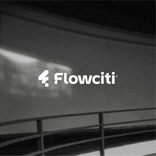 Modern Geometric F Logo for Flowciti