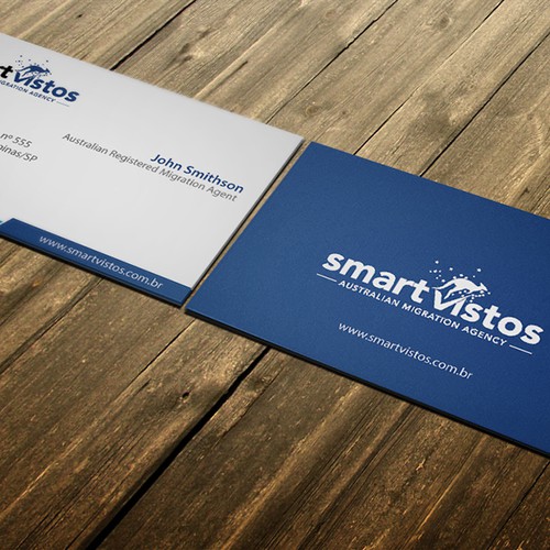 We need a great and creative business card for an Australian Migration Agency. Diseño de conceptu