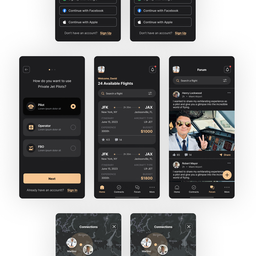 Designs | Private Jet Pilots | App design contest