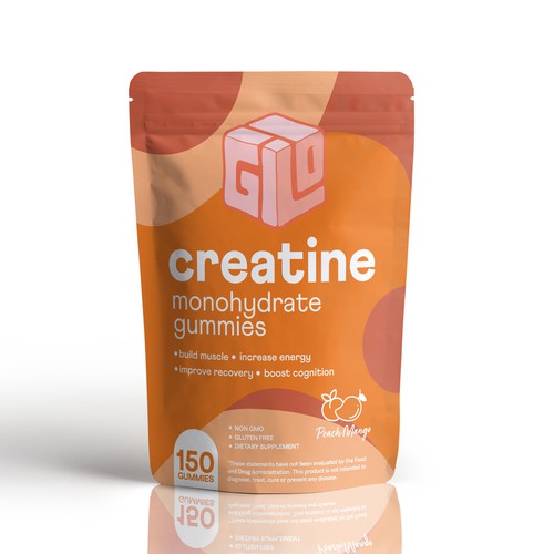Bag Design for Creatine Monohydrate Gummy brand Design by Fredrick Balois