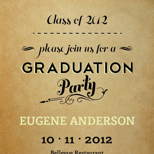 Picaboo 5" x 7" Flat Graduation Party Invitations (will award up to 15 designs!) Réalisé par : : Michaela : :